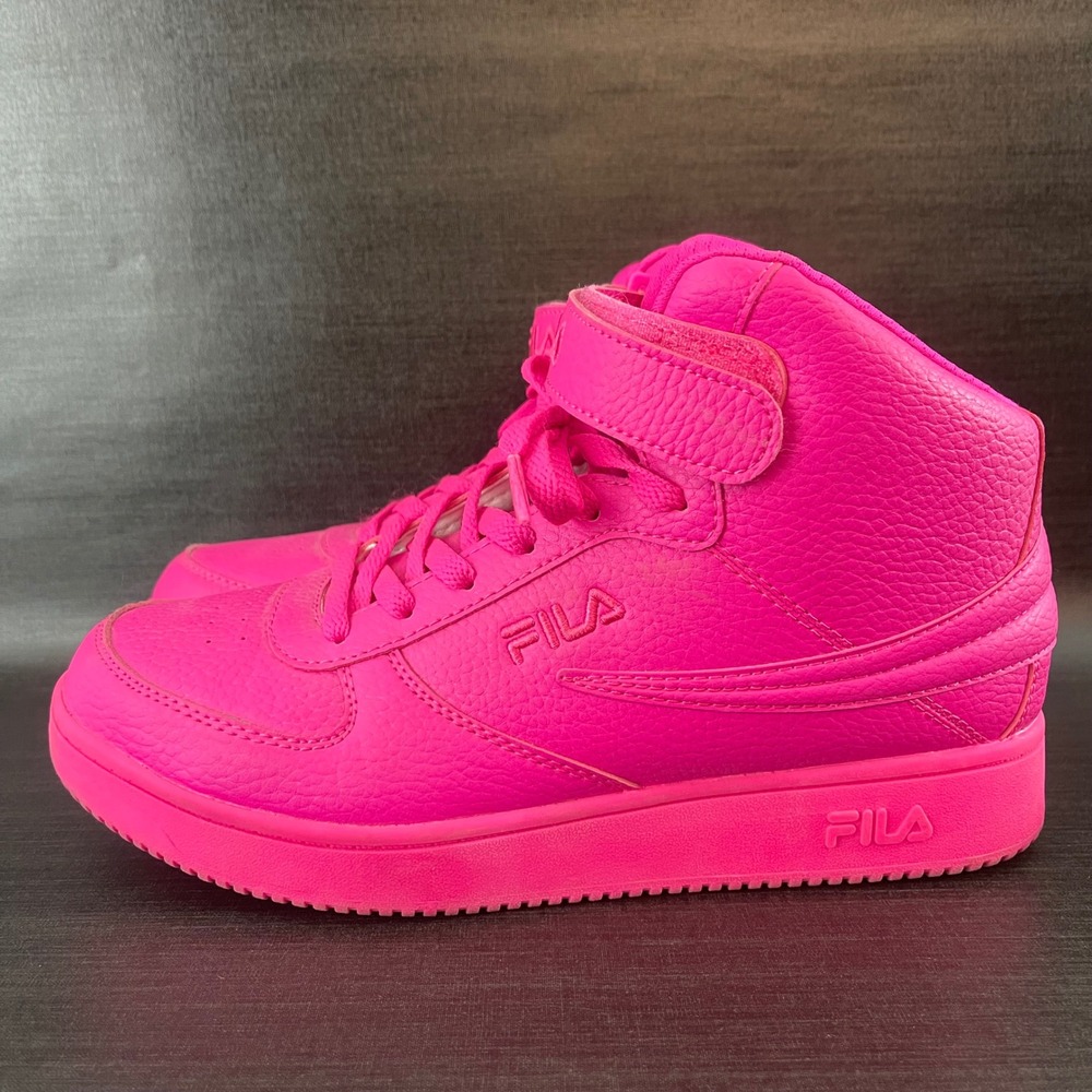 FILA A High f-14 style Womens 9 Neon Pink 5BM01295-650 Athletic Hi Top Shoes